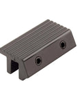 Tamperproof Sliding Door Channel Lock, 2 In, Extruded Aluminum, Black Finish, Single Pack, Provides Secure Lock in Closed Position