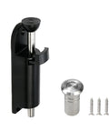 Spring Loaded Sliding Door Lock Black Heavy Duty Foot Operated Kick Lock Zinc Alloy For Sliding Glass Doors And Patio Doors