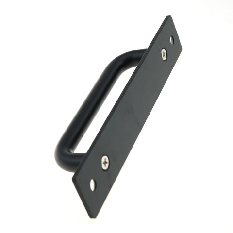 Two Pack Sliding Door Handle 5.8 Inch Center Hole Aluminum Alloy Pull With Mounting Screws For Barn Doors Cabinets Drawers Bathrooms