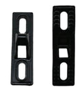 Stainless Steel Sliding Door Keeper And Lock Hardware Set Includes Mounting Screws Durable Black Finish For Sliding Glass Doors Easy Install Safe Edge Design Compatible With All Kinds Of Sliding Patio Doors Two Pack