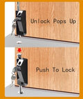 Black Sliding Door Lock For Window Glass Patio Doors Auxiliary Security Lock With Yale Keyway showing lock mechanism