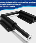 2 Pack 2.36 Inch Patio Sliding Door Loop Lock for 90 to 180 Degree Glass Doors, Security Lock in black finish