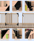 Black Sliding Gate Hardware Kit Heavy Duty Rolling Gate System for Wooden Fences with Anti Sag Design and Nylon Wheels