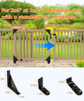 Black Sliding Gate Hardware Kit Heavy Duty Rolling Gate System for Wooden Fences with Anti Sag Design on porch fence