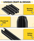 274 Piece Roll Pin Set Slotted Metric Pins 65Mn Steel, black oxidized, chamfered ends, hollow design for auto repair and machinery maintenance.