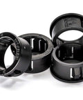 ✝️ BLACK SNAP BUSHING, for 7/8" Hole, Cable Mounting & Accessories, UL Recognized Component (Bag of 100) front view