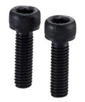 ✝️ SNSS-M3-8-RY NBK Socket Head Cap Screws Low Temperature Black Chrome. - Made in Japan, close-up of two screws, automation systems.