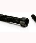 SNS-M5-8-SD NBK Black Socket Head Cap Screws - Small Head - 10-Pack - Made in Japan, shown in various angles and sizes