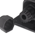 Close-up of IP68 Waterproof Solar Cable Entry Gland For RV And Marine Use Weather Resistant Single Cable Entry Housing Black ABS