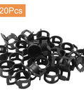 Twenty Pack 3/8 Inch Inner Diameter Spring Band Hose Clamps For Fuel Line Water Pipe And Air Hose, 9.7mm Band Width, Black Finish