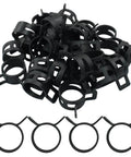 Set Of 30 Heavy Duty Spring Band Hose Clamps 16mm Inner Diameter Fits 16 point 2 To 17 point 9mm Outer Diameter, black 65Mn steel