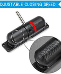 Safety Spring Door Closers, Adjustable Closing Hinge, Automatic Stopper Fire Rated, Convert Hinged Doors to Self Closing - Black.
