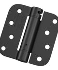 3 Pack Self Closing Door Hinges 4 Inch Black Spring Hinge With 5 Eighths Inch Radius Corner Adjustable Tension for doors
