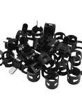 20 Pcs 5/16 Inch ID Spring Band Type Clamps 8mm Fuel Hose Clamps Fasteners Black