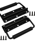 3 Pack Spring Loaded Chest Handles 4.9 Inch Heavy Duty Surface Mount Stainless Steel With Rubber Grip Folding Handle for tool boxes and trunks