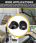 Wide applications of 30 Degree Bevel Washer For Cable Railing In Black Stainless 3 Eighths Inch Bore with staircase examples