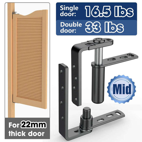 Cafe Door Hinges Double Action Saloon Hardware For Bars And Coffee Shops Heavy Duty 304 Stainless Steel In Black 2 Pack MID Fit