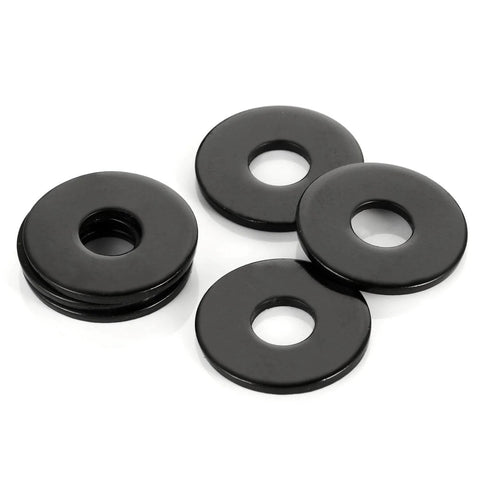 50 Pcs 1/4 Inch Stainless Flat Washers 0.69 Inch Outer Diameter Black Coated 304 Stainless Steel For Screws And Bolts