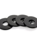 4 pcs of 50 Pcs 1/4 Inch Stainless Flat Washers 0.69 Inch Outer Diameter Black Coated 304 Stainless Steel For Screws And Bolts