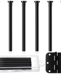 Six Pack Three Point Five Inch Hinge Pins For Doors Stainless Steel Replacement Hinge Pins In Black Finish