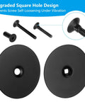 Premium stainless steel door hole cover plates with screws, entry doors tamper guard, conceal unused deadbolt hardware, enhances security.