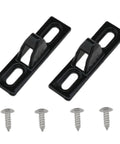 Stainless Steel Sliding Door Keeper And Lock Hardware Set Includes Mounting Screws Durable Black Finish For Sliding Glass Doors Easy Install Safe Edge Design Compatible With All Kinds Of Sliding Patio Doors Two Pack