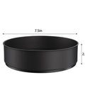 Stainless Steel Lazy Susan Turntable For Pantry Cabinet And Kitchen Organization, 7.5 inch black finish, rustproof 304 stainless steel