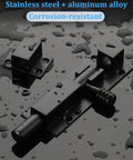 Heavy duty 6 inch slide bolt gate latch made from solid 304 stainless steel with a black electroplating finish