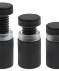 12 Pcs Stainless Steel Wall Sign Standoff Screws One Half Inch By Zero Point Seven Eight Inch Black Mounting Hardware