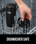 Beast Mode Heavy Duty Stainless Steel Water Bottle 40 Oz Insulated Tumbler With Leakproof Flip Straw Lid in dishwasher rack