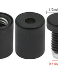 12 Pcs Stainless Steel Wall Sign Standoff Screws One Half Inch By Zero Point Seven Eight Inch Black Mounting Hardware For Hanging Acrylic Glass Frames Plexiglass Displays And Advertising Signs Suitable For Indoor And Outdoor Use close-up