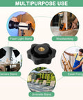 Six Pack Star Knobs With Quarter Inch Female Thread Hex Head Blind Hole Clamping Grips for multipurpose use in various equipment