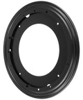 Four Pack 12 Inch Black Round Lazy Susan Hardware With Five Sixteenth Inch Thick Turntable Base Built From Cold Rolled Steel
