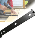 Steel Deck Spacer Tool 2 In 1 Board Spacer with one eighth inch and three sixteenth inch gap sides, black, for decking installation.