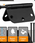 Six Pack Three Point Five Inch Hinge Pins For Doors Stainless Steel Replacement Hinge Pins shown in black finish with features