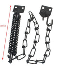 Heavy Duty Storm Door Closer With Screen Door Chain Protector, spring steel, black finish, rust resistant, 63.5cm length