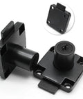 Alloy Cylinder Drawer Lock For Office Cabinets And Desks With Two Keys 19mm Hole Diameter Durable Cold Rolled Steel Black Finish