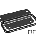 Stainless Steel Wardrobe And Cabinet Pull Handle In Black Finish, Heavy Duty Door Chest Handle, corrosion resistant, screws included