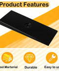 2 Inch Wide 4 Degree Steel Leaf Spring Shims For Suspension Axle Black Oxidized Carbon Steel Shims Product Features