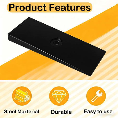 2 Inch Wide 4 Degree Steel Leaf Spring Shims For Suspension Axle Black Oxidized Carbon Steel Shims Product Features
