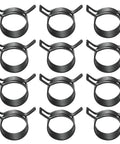 12 Pack 1.1 Inch 28mm Spring Band Hose Clamps With Constant Tension Auto Fuel Line Silicone Vacuum Hose Steel Clamp Low Pressure Air Clip Clamp For Automobiles Black Durable Anti Rust Steel Construction For Long Lasting Performance And Easy Installation