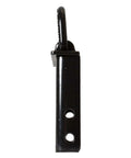 Side view of black Stake Pocket D-Ring - 1/2 Inch Forged Steel D Ring with 2-1/2 Inch I.D., 4080 lb WLL, Black Powder-Coated
