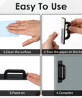 Four Pack Adhesive Cabinet Handles Self Stick Drawer Pulls No Drill Black 4 Inch Stick On Handles installation guide