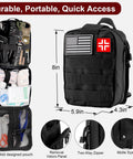 118-In-1 Survival Kit For Outdoor Adventurers And Weekend Preppers Military-Grade Emergency Gear Bundle with MOLLE bag