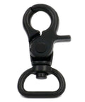 Five Eighth Inch Swivel Trigger Snap Hook Lobster Claw Clasp Spring Loaded Clip With D Ring Ended Black for handbags and crafts