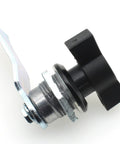 Lock and secure cabinets, machines, and electrical boxes with a durable two piece cam lock set featuring a zinc alloy body