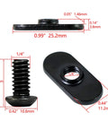 Centered Slide In Economy T Nut For T Slot Track With 1/4-20 By 1/2 Inch Bolt, 20 Pack, For 10 Series Aluminum Extrusion dimensions