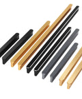 Five Pack Black T Shape Cabinet Pulls For Cabinets And Dressers, 19.69 Inch Long Durable Aluminum Alloy Hardware, multiple colors