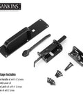 Heavy Duty Thumb Gate Latch Hardware With Handle For Wooden And Vinyl Fences Self Locking Outdoor Gate Lock Kit components