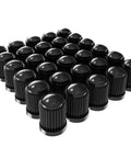 30 Pack Universal Tire Valve Caps With O Ring For Cars SUVs Trucks Motorcycles Bicycles And More Airtight Seal Heavy Duty Black